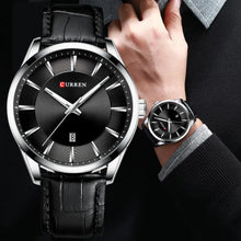 Load image into Gallery viewer, CURREN New Quartz Watches for Men Leather Strap Male Wristwatch
