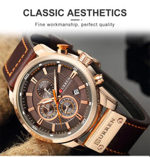 Load image into Gallery viewer, CURREN Brand Watch Men Leather Sports
