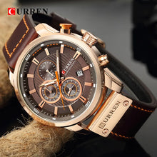 Load image into Gallery viewer, CURREN Brand Watch Men Leather Sports
