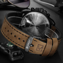 Load image into Gallery viewer, CURREN Fashion Leather Quartz Men Business Sport Male Wristwatch
