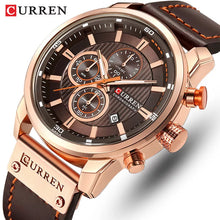 Load image into Gallery viewer, CURREN Brand Watch Men Leather Sports
