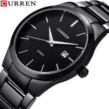 Load image into Gallery viewer, CURREN Fashion Simple Mens Watch Slim Steel Strap Waterproof Wristwatch for Men
