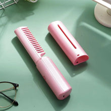 Load image into Gallery viewer, RechargeGlow - New Rechargeable Cordless Hair Straightener Brush
